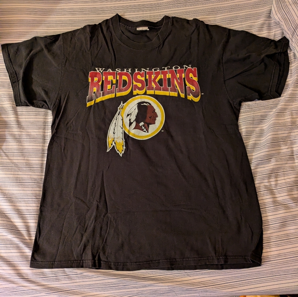 Washington Redskins Black T-Shirt Vintage 90s